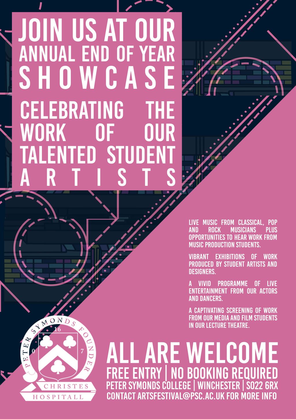 Peter Symonds Students showcase their artistic talents at the College's annual Arts Festival